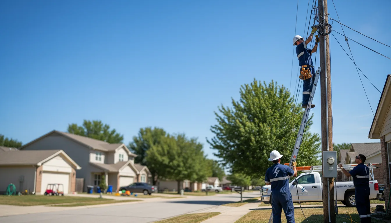 Residential electrician providing installation services in Lithopolis, OH